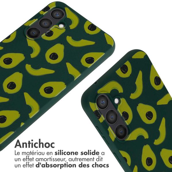 imoshion Coque design en silicone avec cordon Samsung Galaxy S23 FE - Avocado Green