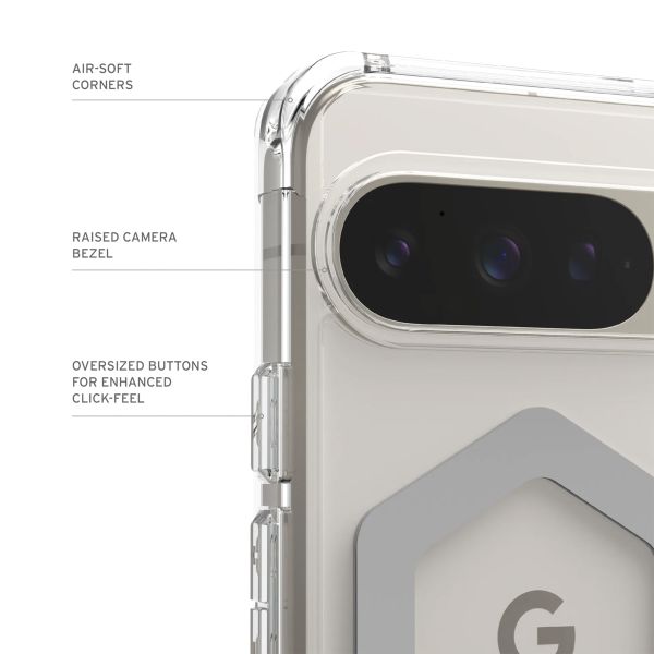 UAG Coque arrière Plyo Pro Google Pixel 9 / 9 Pro - Ice / Silver