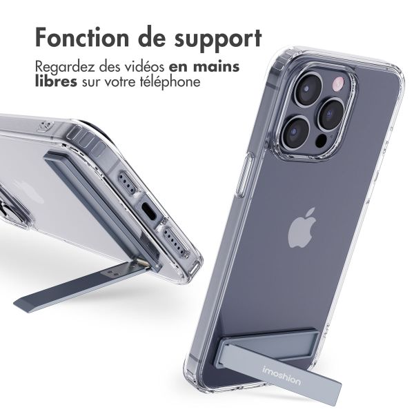 imoshion ﻿Coque Stand iPhone 15 Pro Max - Transparent