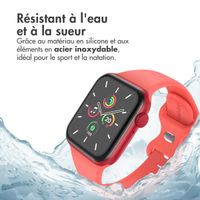 imoshion Bracelet en silicone⁺ Apple Watch Series 1 á 10 / SE / Ultra (2) (44/45/46/49 mm) - Coral - Taille M/L