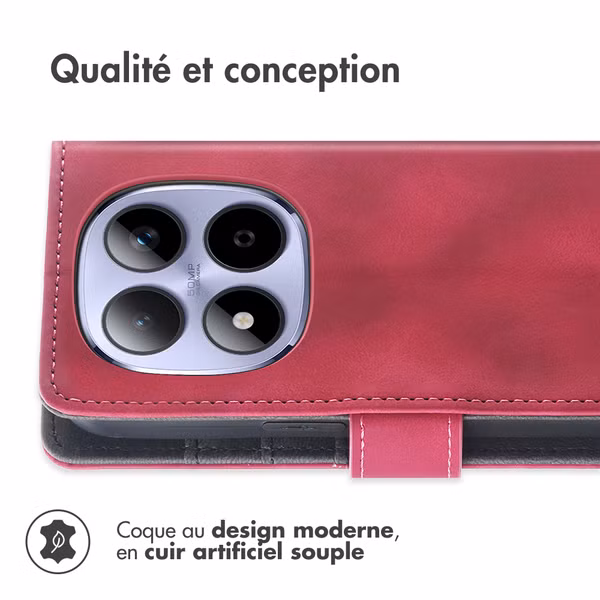 imoshion Etui de télephone portefeuille avec cordon Xiaomi Redmi Note 15 Pro (5G) - Rouge