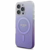Guess Coque MagSafe IML Glitter Gradient Apple iPhone 16 Pro - Purple