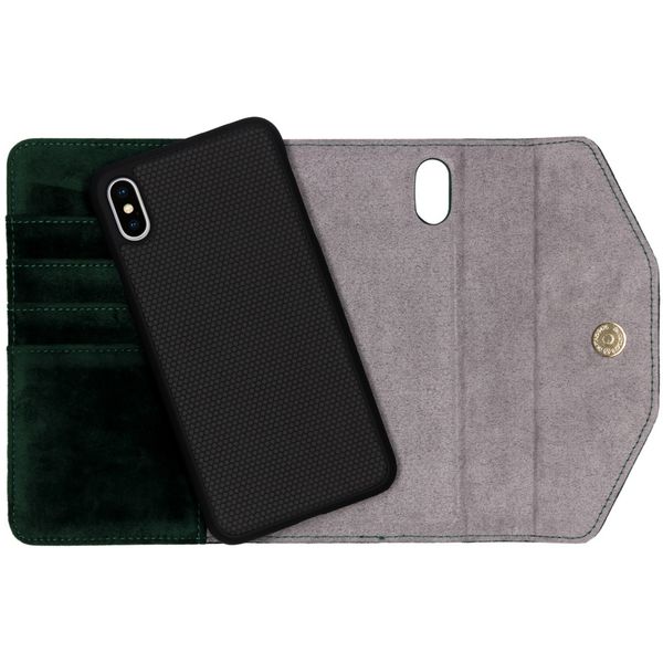 iDeal of Sweden Mayfair Clutch Velvet iPhone Xs Max - Vert