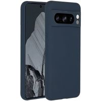 Accezz Coque Liquid Silicone Google Pixel 8 Pro - Bleu foncé