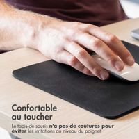 imoshion Tapis de souris - Tapis de souris en similicuir - 21x26 cm - Noir