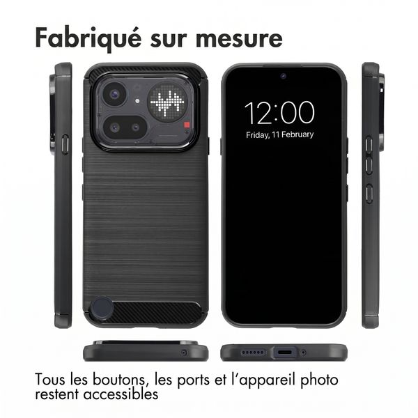 imoshion Coque Brushed Nothing Phone (4a) Pro - Noir