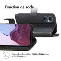 imoshion Étui de téléphone portefeuille Luxe Oppo Reno8 Lite - Noir