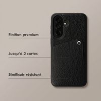 Selencia Coque Riva avec porte-cartes Samsung Galaxy A37 (5G) - Noir