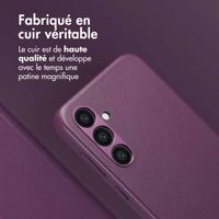 Accezz Étui de téléphone portefeuille en cuir 2-en-1 avec MagSafe Samsung Galaxy S24 Plus - Heath Purple