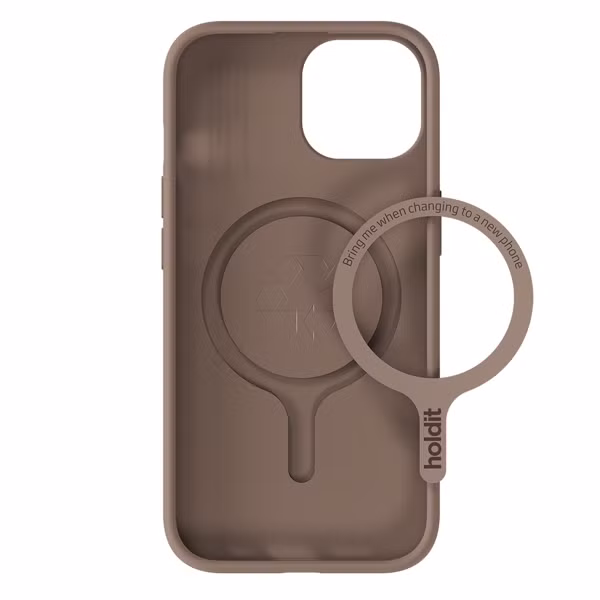 Holdit Coque MagSafe Apple iPhone 13/14/15/16e - Mocha Brown