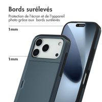 imoshion Coque arrière avec porte-cartes Apple iPhone 17 Pro - Bleu foncé