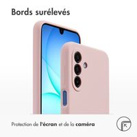 Accezz Coque Liquid Silicone Samsung Galaxy A17 - Rose