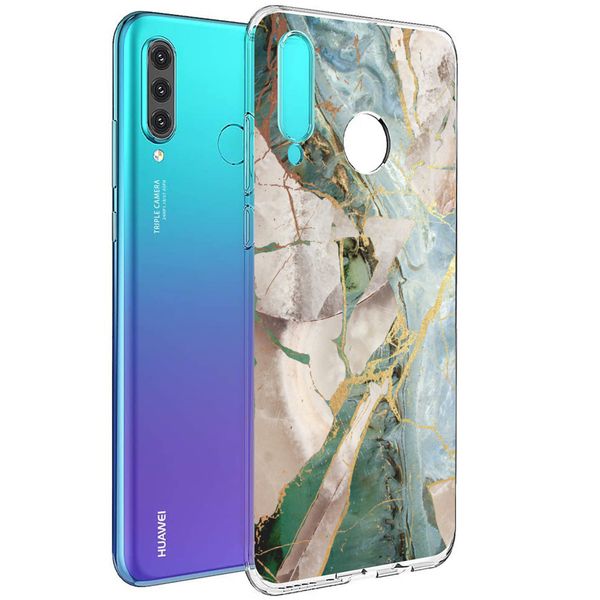 imoshion Coque Design Huawei P30 Lite - Marbre - Beige