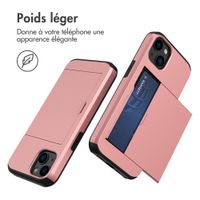 imoshion Coque arrière avec porte-cartes Apple iPhone 13 - Rose Doré