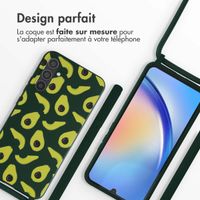 imoshion Coque design en silicone avec cordon Samsung Galaxy A34 (5G) - Avocado Green