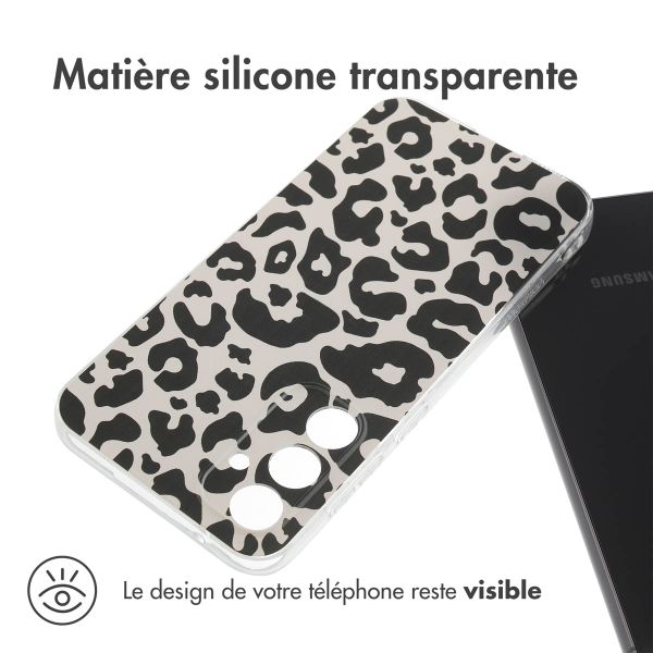 imoshion Coque Design Samsung Galaxy S23 FE - Leopard Transparent