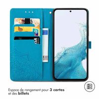 imoshion Etui de téléphone portefeuille Mandala Samsung Galaxy A54 (5G) - Turquoise