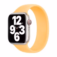 Apple Bracelet Boucle unique en Silicone Apple Watch | 44/45/46/49 mm - Taille 8 - Sunglow