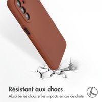 Accezz Coque Liquid Silicone Samsung Galaxy A27 (5G) - New Tea Brown