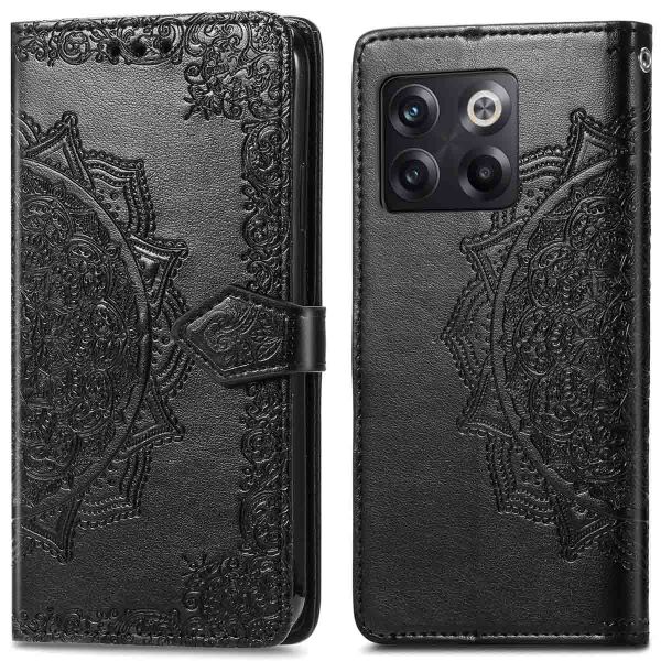 imoshion Etui de téléphone portefeuille Mandala OnePlus 10T - Noir