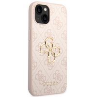 Guess Coque 4G Metal Logo Backcover iPhone 14 - Rose