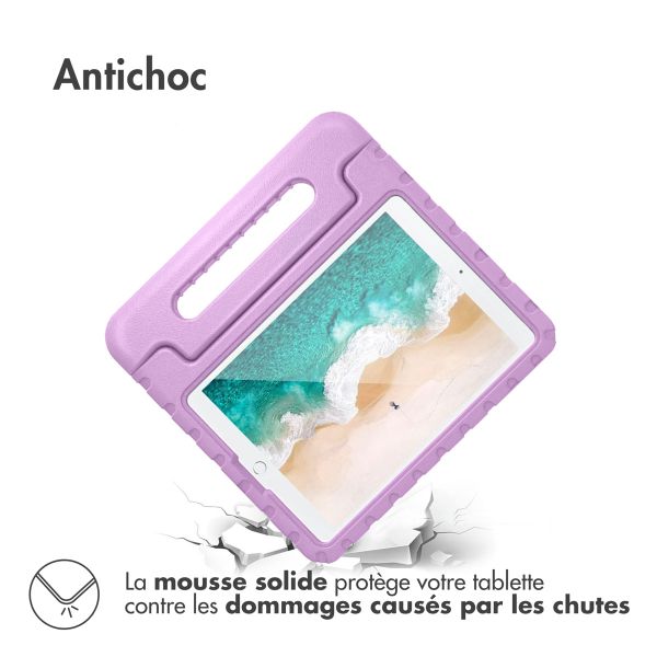 Accezz Coque kidsproof avec poignée iPad 9 (2021) 10.2 pouces / iPad 8 (2020) 10.2 pouces / iPad 7 (2019) 10.2 pouces - Lilas