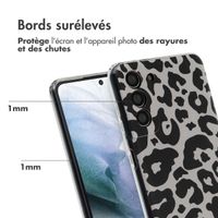 imoshion Coque Design Samsung Galaxy S21 Plus - Leopard Transparent