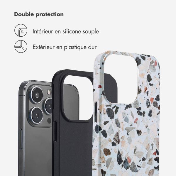 Selencia Coque arrière Vivid Apple iPhone 13 Pro - Chic Terazzo