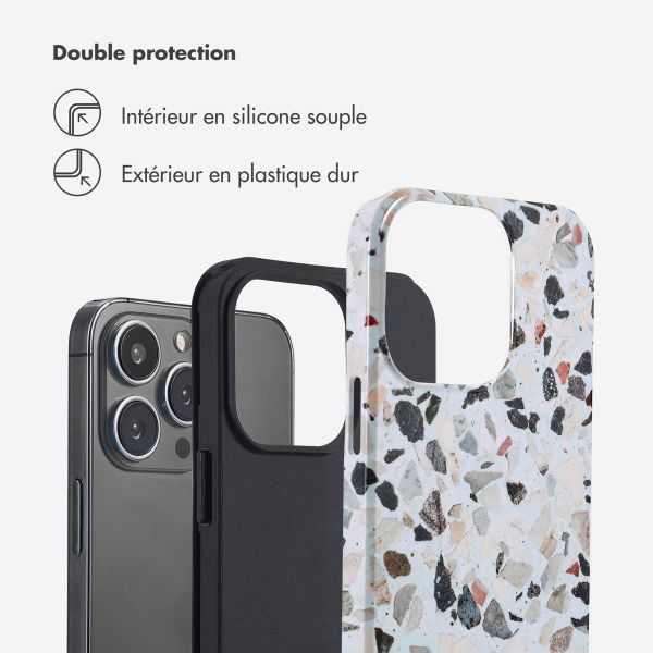 Selencia Coque arrière Vivid Tough iPhone 13 Pro - Chic Terazzo