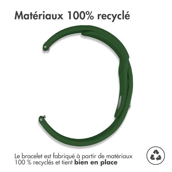 imoshion Bracelet sport en silicone  - Connexion universelle 18 mm - Vert foncé