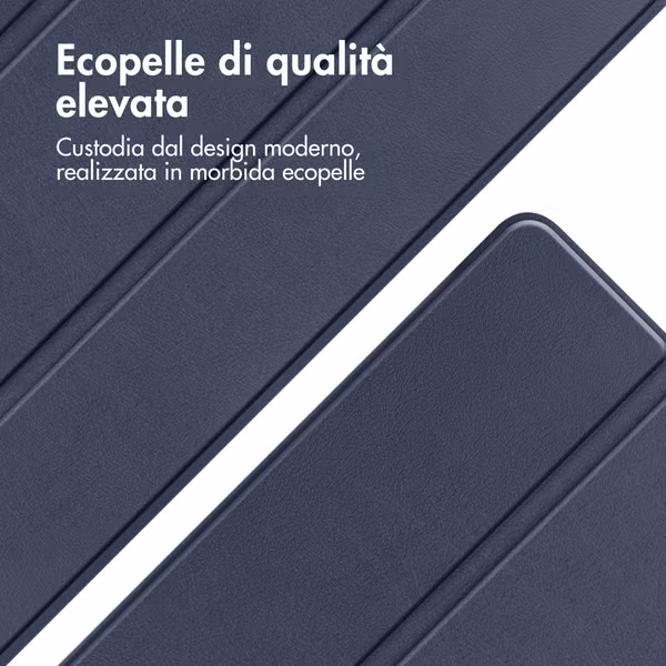 imoshion Coque tablette Trifold Samsung Galaxy Tab A8 - Bleu foncé