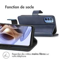 imoshion Étui de téléphone portefeuille Luxe Motorola Moto G14 - Bleu foncé