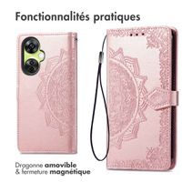 imoshion Etui de télephone Mandala OnePlus Nord CE 3 / CE 3 Lite - Rose Doré