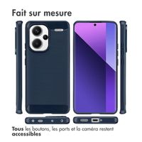 imoshion Coque Brushed Xiaomi Redmi Note 13 Pro Plus (5G) - Bleu foncé