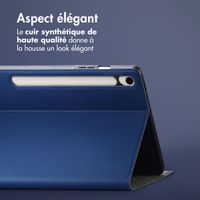 Accezz Housse Classic Tablet Stand Samsung Galaxy Tab S10 Ultra / Tab S9 Ultra - Bleu foncé