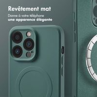 imoshion Coque Couleur avec MagSafe Apple iPhone 14 Pro - Vert foncé