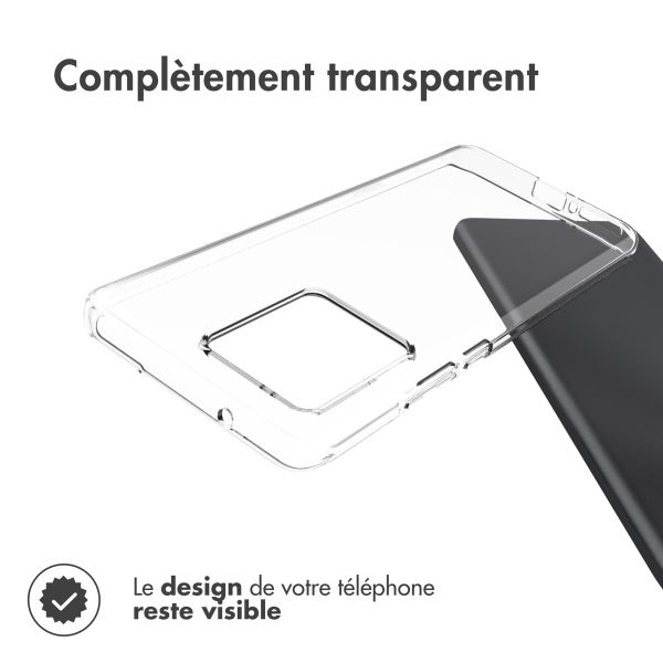 Accezz Coque Clear le Motorola Moto G54 - Transparent