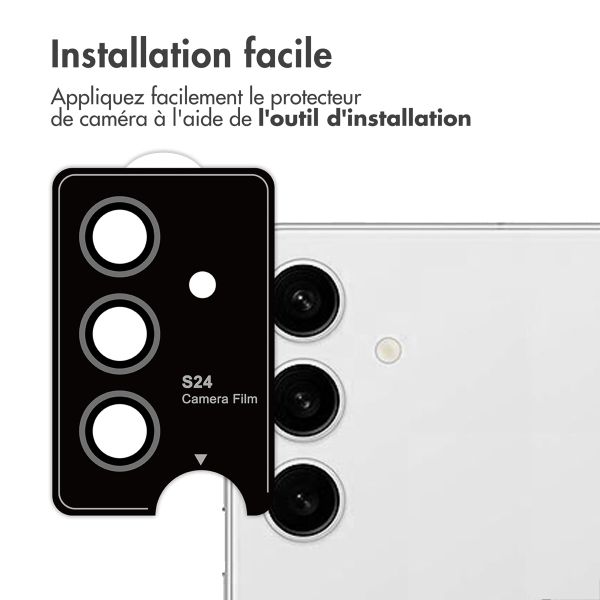 imoshion Lot de 2 protections d'objectif de caméra Samsung Galaxy S24 - Noir