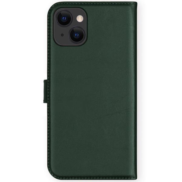 Selencia Étui portefeuille en cuir véritable Apple iPhone 13 - Vert