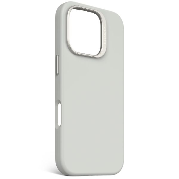 Decoded Coque en silicone MagSafe iPhone 16 Pro - Stone Grey