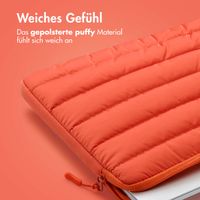 imoshion Pochette ordinateur Puffer 13-14 pouces - Apricot Crush Orange