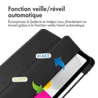 imoshion Coque tablette rigide Trifold iPad 11 (2025) 11 pouces / iPad 10 (2022) 10.9 pouces - Noir