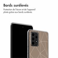 imoshion Coque Design Samsung Galaxy A52(s) (5G/4G) - Graphic Lines Beige