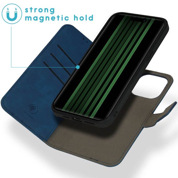 imoshion Etui de télephone luxe 2-en-1 amovible Apple iPhone 15 Pro Max - Bleu