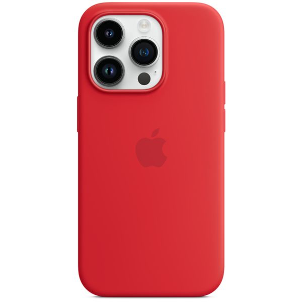 Apple Coque en silicone MagSafe Apple iPhone 14 Pro - Rouge