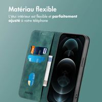 imoshion Étui de téléphone portefeuille Slim Apple iPhone 12 (Pro) - Vert