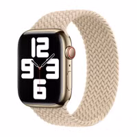 Apple Bracelet Solo tressé Apple Watch | 44/45/46/49 mm - Taille 3 - Beige