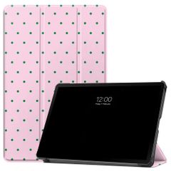 imoshion Coque tablette Design Trifold Samsung Galaxy Tab S9 11.0 pouces / S10 Lite / S10 FE / S9 FE 10.9 pouces - Happy Dots