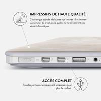 Burga Coque Rigide MacBook Air 13 pouces (2022) / Air 13 pouces (2024) M3 chip - A2681 / A3113 - Vanilla Sand