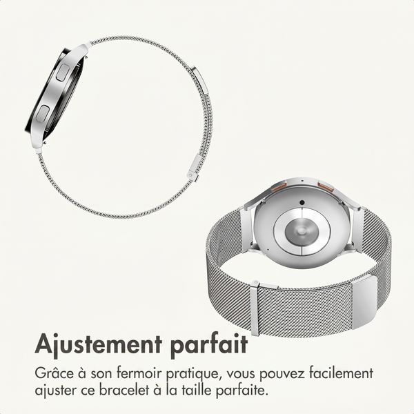 imoshion Bracelet magnétique milanais  - Connexion universelle 20 mm - Argent